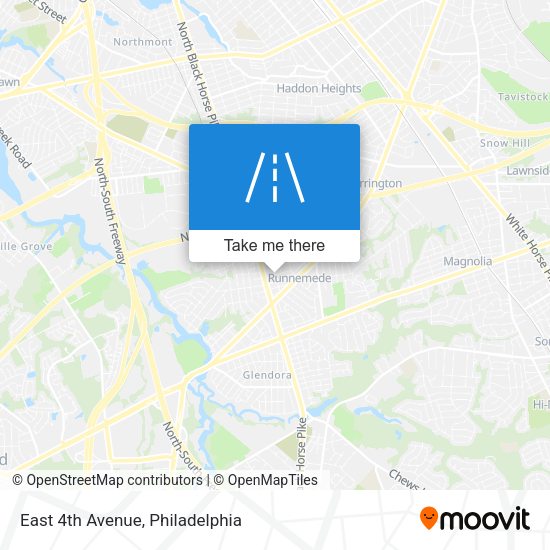 Mapa de East 4th Avenue
