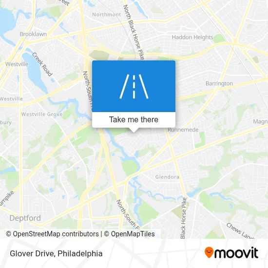 Glover Drive map