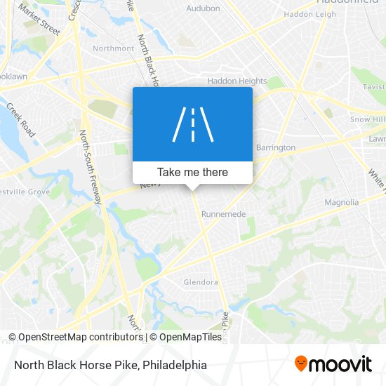 North Black Horse Pike map