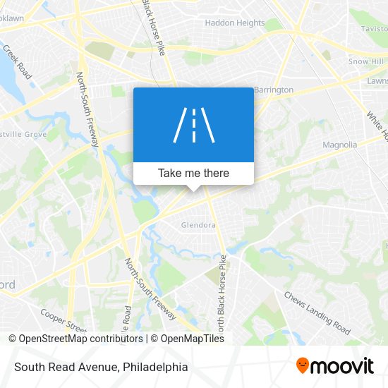 South Read Avenue map