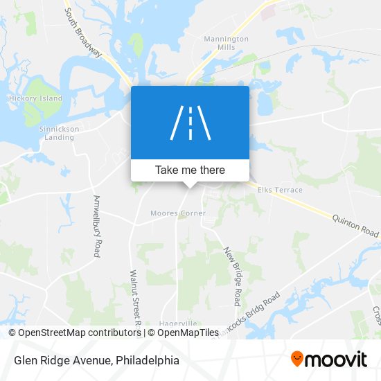Glen Ridge Avenue map