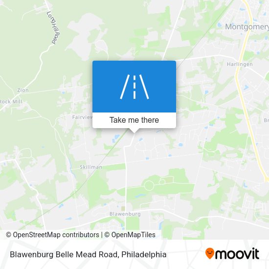Blawenburg Belle Mead Road map