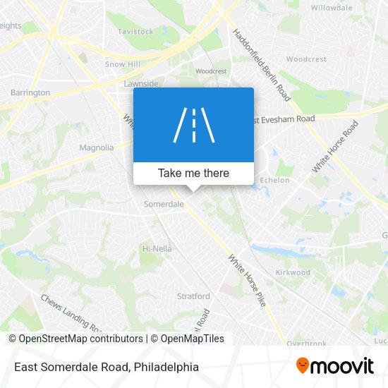 East Somerdale Road map