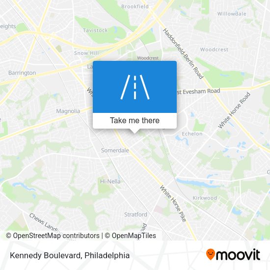 Kennedy Boulevard map