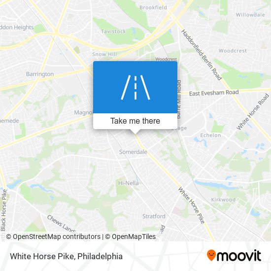 White Horse Pike map