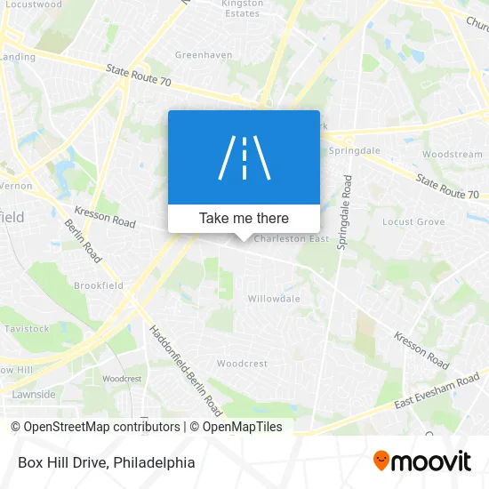 Box Hill Drive map