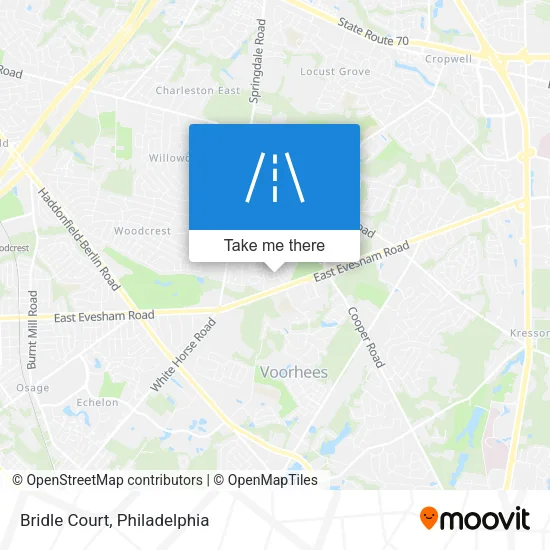 Bridle Court map