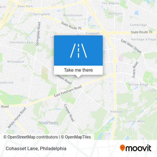 Mapa de Cohasset Lane