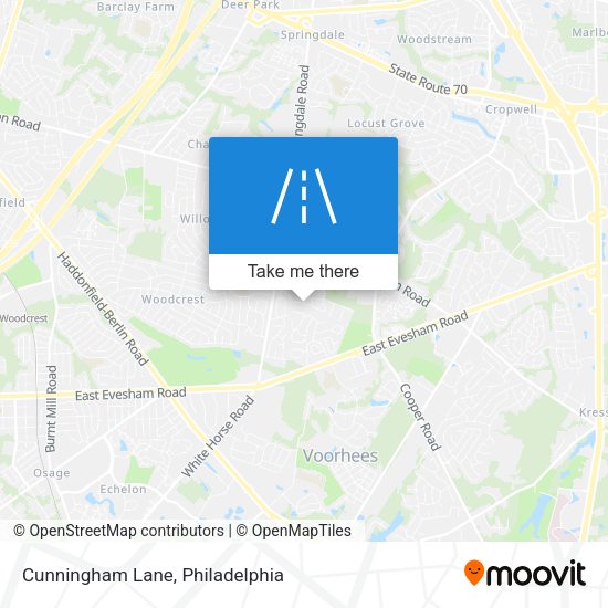 Cunningham Lane map