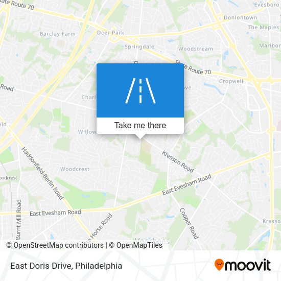 Mapa de East Doris Drive