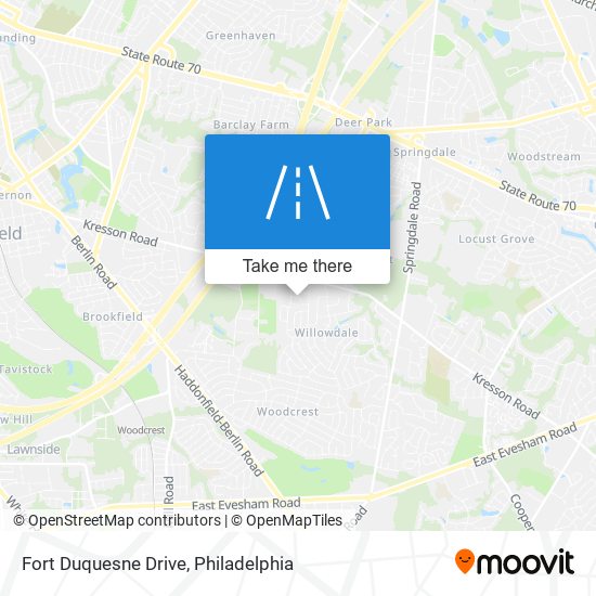 Fort Duquesne Drive map