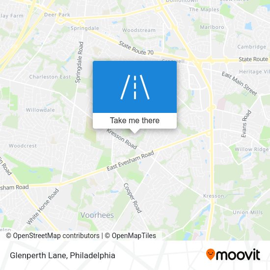Mapa de Glenperth Lane