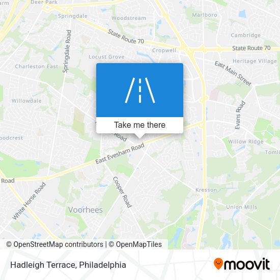 Mapa de Hadleigh Terrace