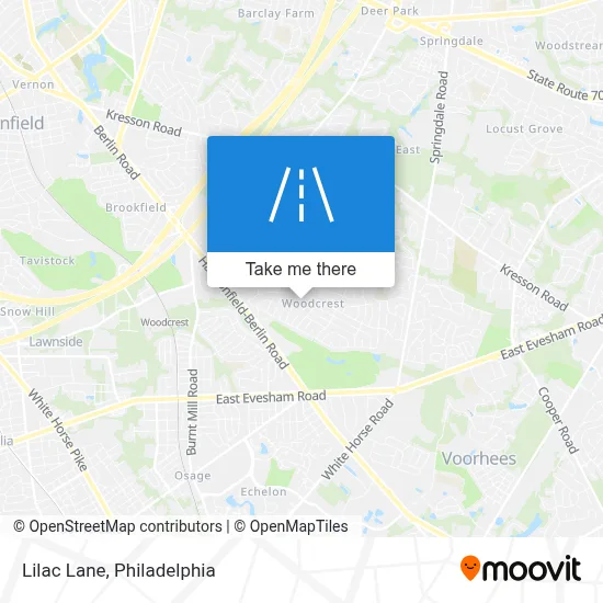 Lilac Lane map
