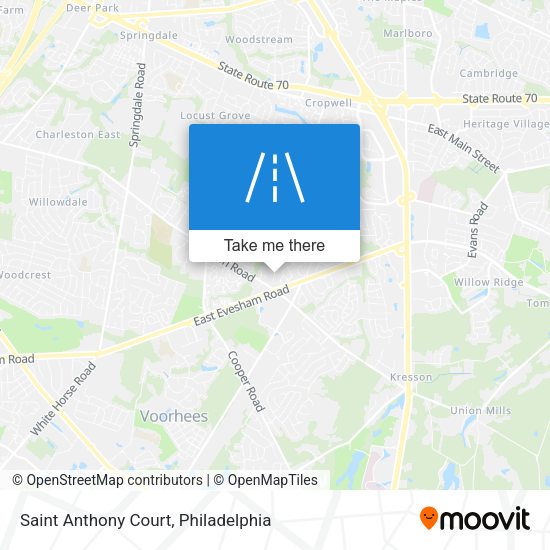 Saint Anthony Court map