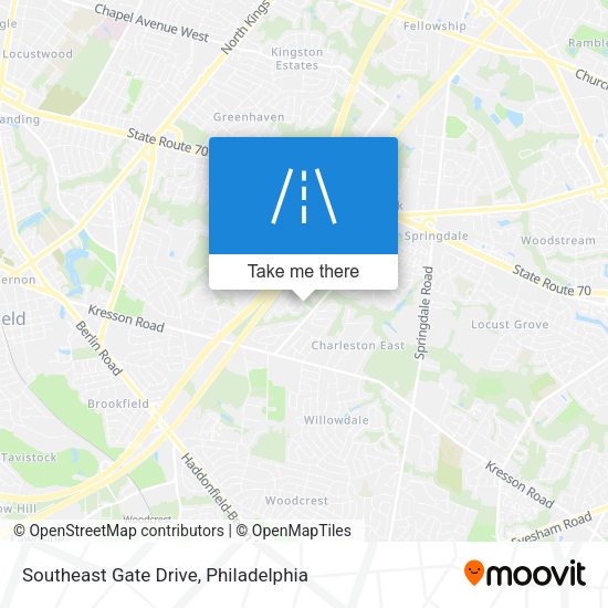 Southeast Gate Drive map