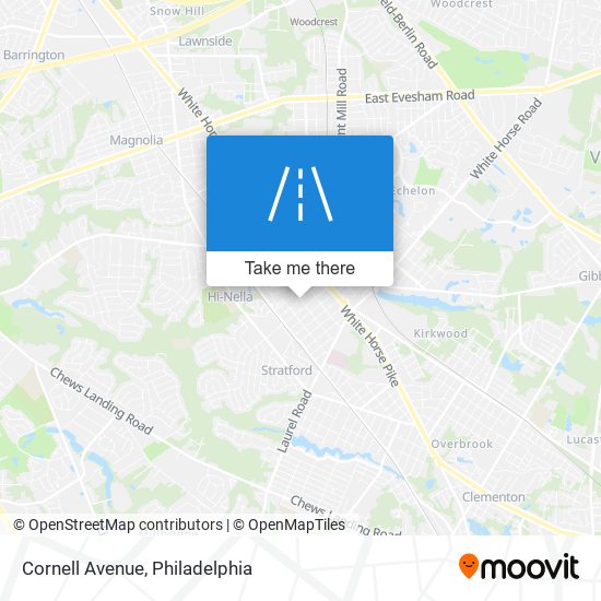 Mapa de Cornell Avenue