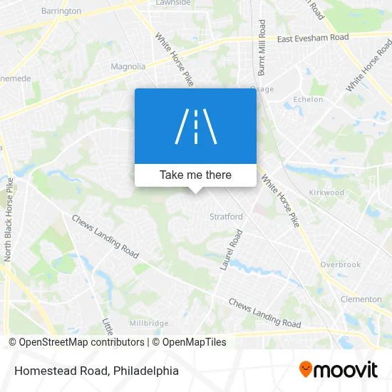 Homestead Road map