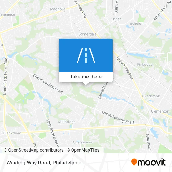 Winding Way Road map