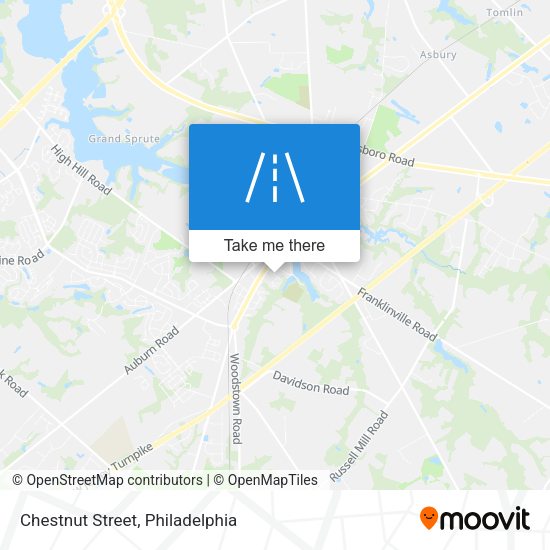 Chestnut Street map