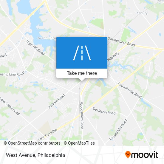 Mapa de West Avenue