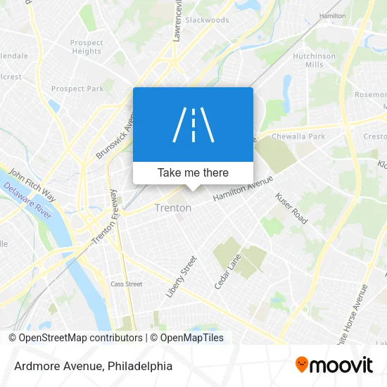 Ardmore Avenue map