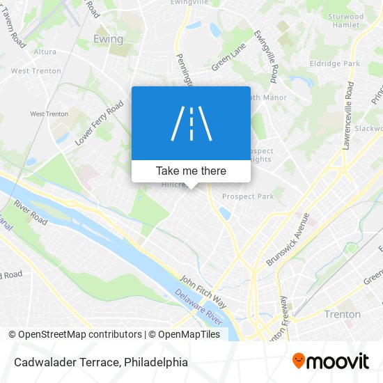 Cadwalader Terrace map