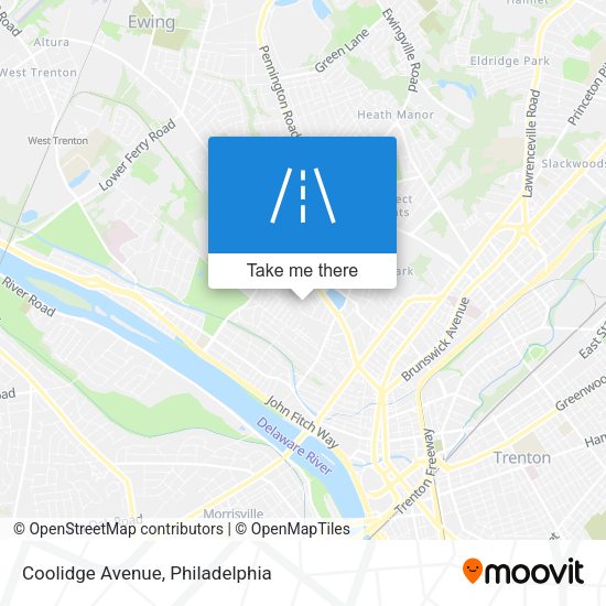 Mapa de Coolidge Avenue