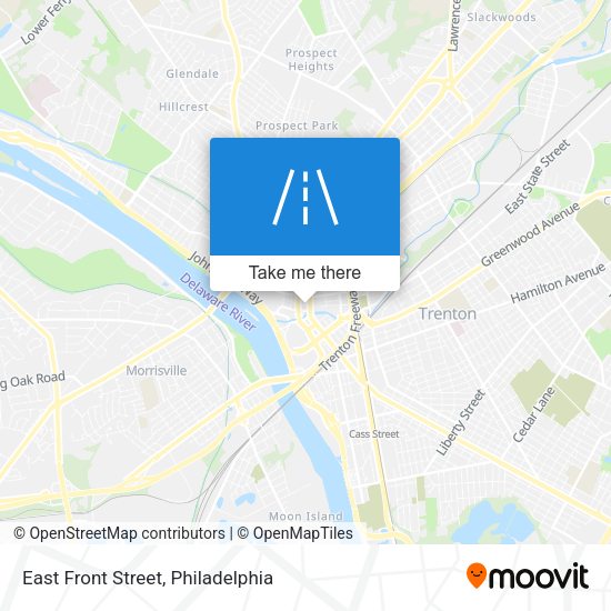 Mapa de East Front Street