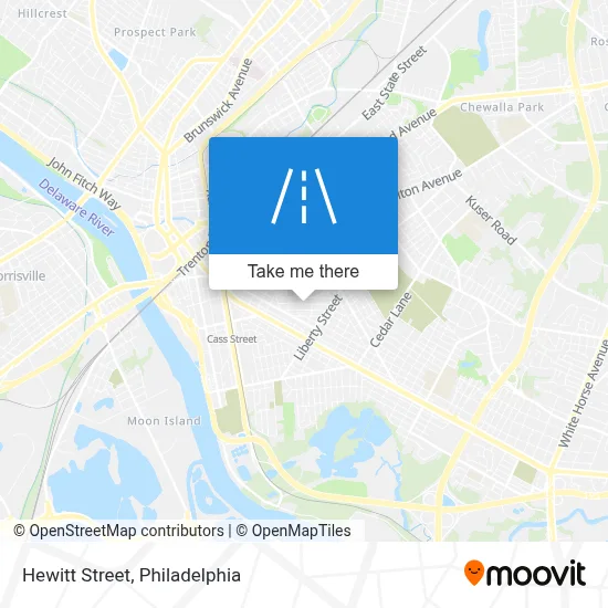 Hewitt Street map