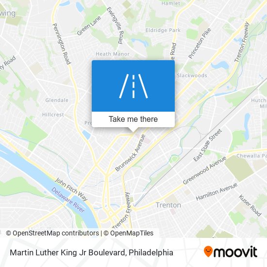 Martin Luther King Jr Boulevard map
