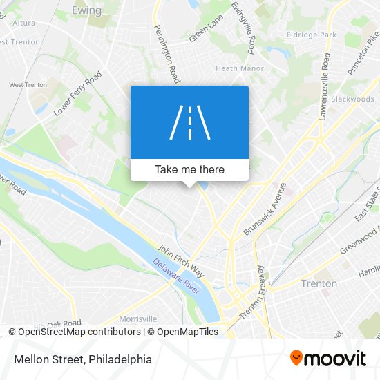 Mapa de Mellon Street
