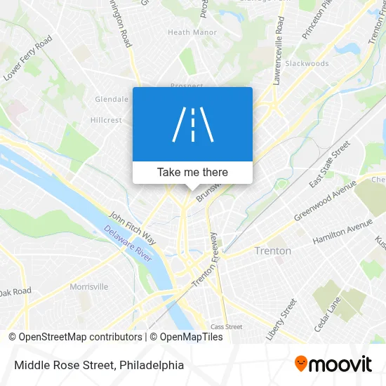 Middle Rose Street map