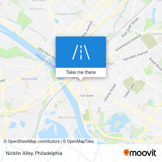 Mapa de Nicklin Alley