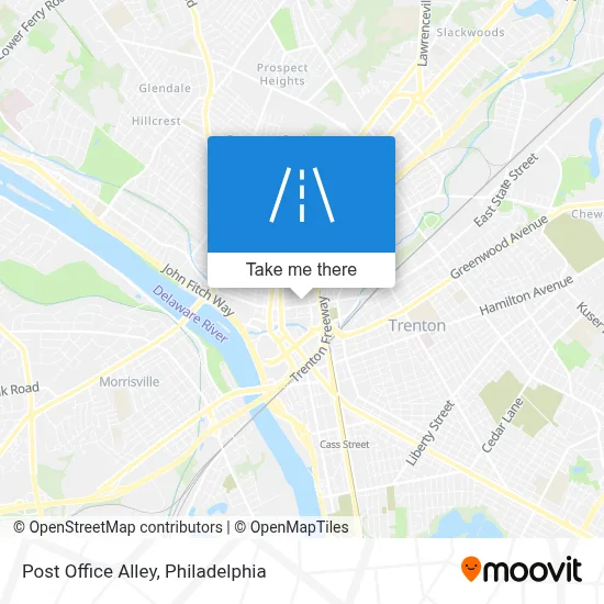 Post Office Alley map