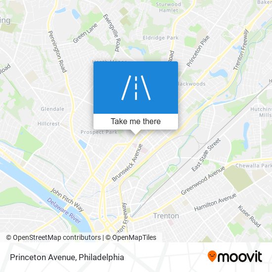 Princeton Avenue map