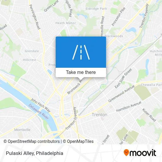 Pulaski Alley map