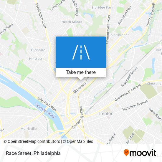 Race Street map