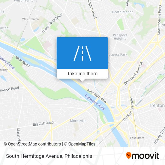 South Hermitage Avenue map