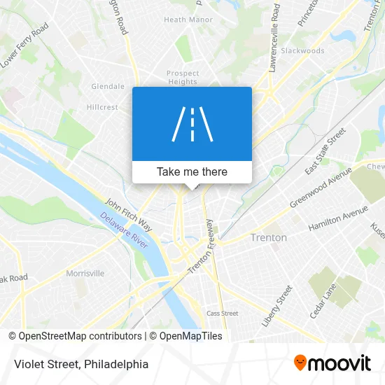 Violet Street map