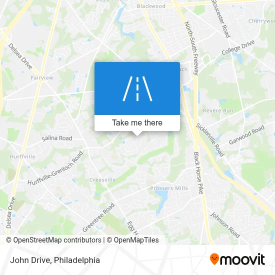 John Drive map