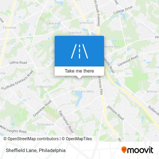 Mapa de Sheffield Lane