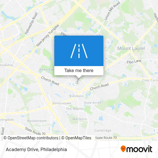 Academy Drive map