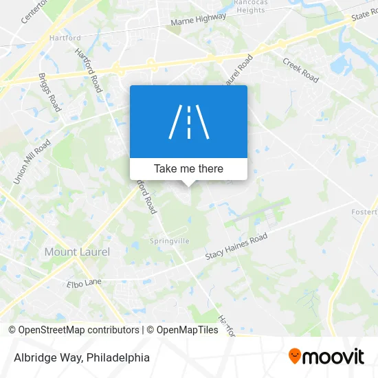 Albridge Way map