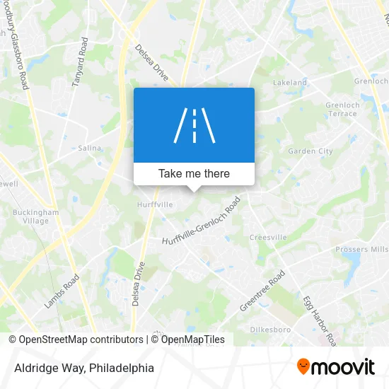 Aldridge Way map