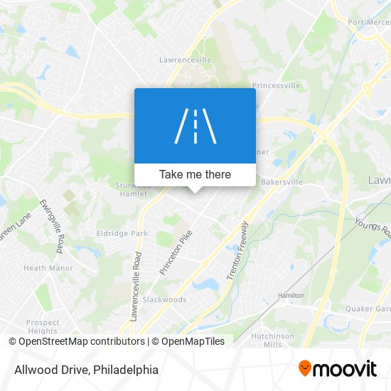 Mapa de Allwood Drive