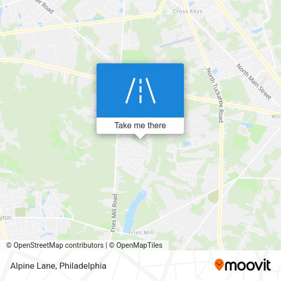 Mapa de Alpine Lane