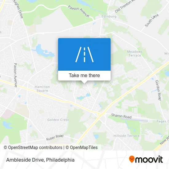 Ambleside Drive map