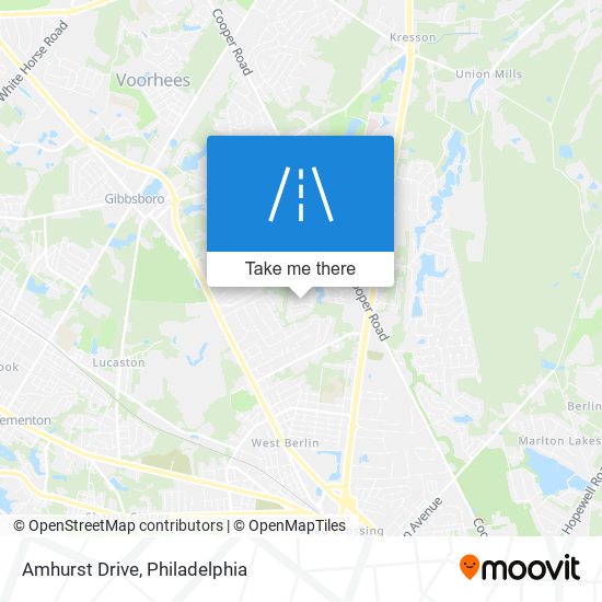 Amhurst Drive map