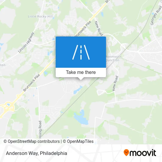 Anderson Way map